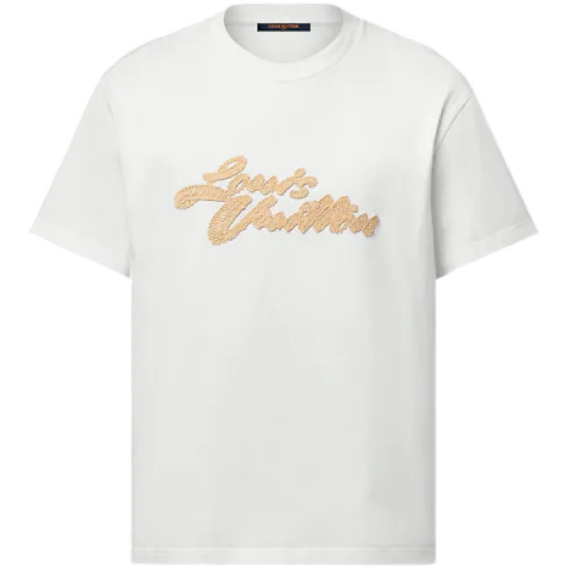 Tee-shirt lv  à signatures brodées