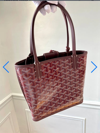 Sac Anjou Mini bordeaux  facture