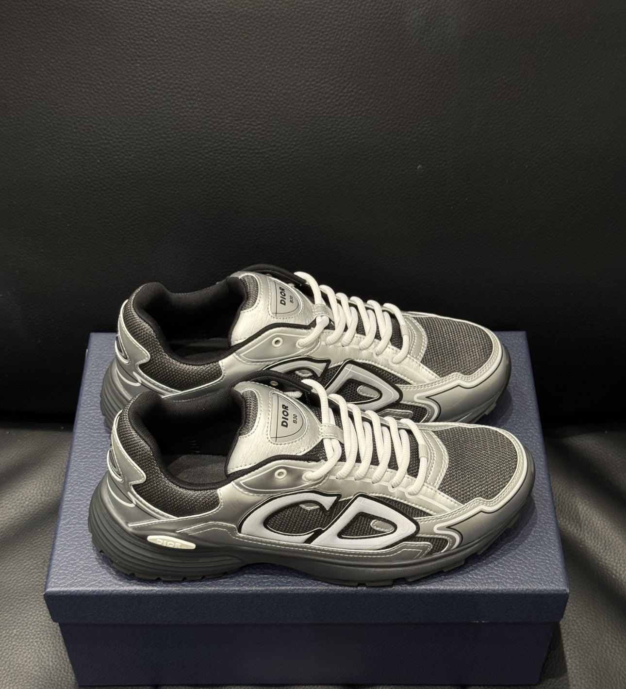 SNEAKERS B30 V3S 2025 💡 VERSION BIEN LISSE Sneaker B30 Countdown Maille technique blanche effet metallisé et tissu technique FACTURE PACKAGING COMPLET MODÈLE POUSSÉ