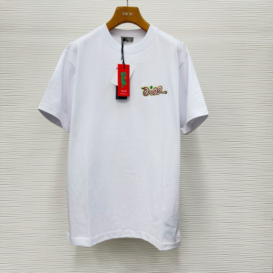 T-shirt CD AND KAWS, coupe relax Jersey de coton blanc 10/10