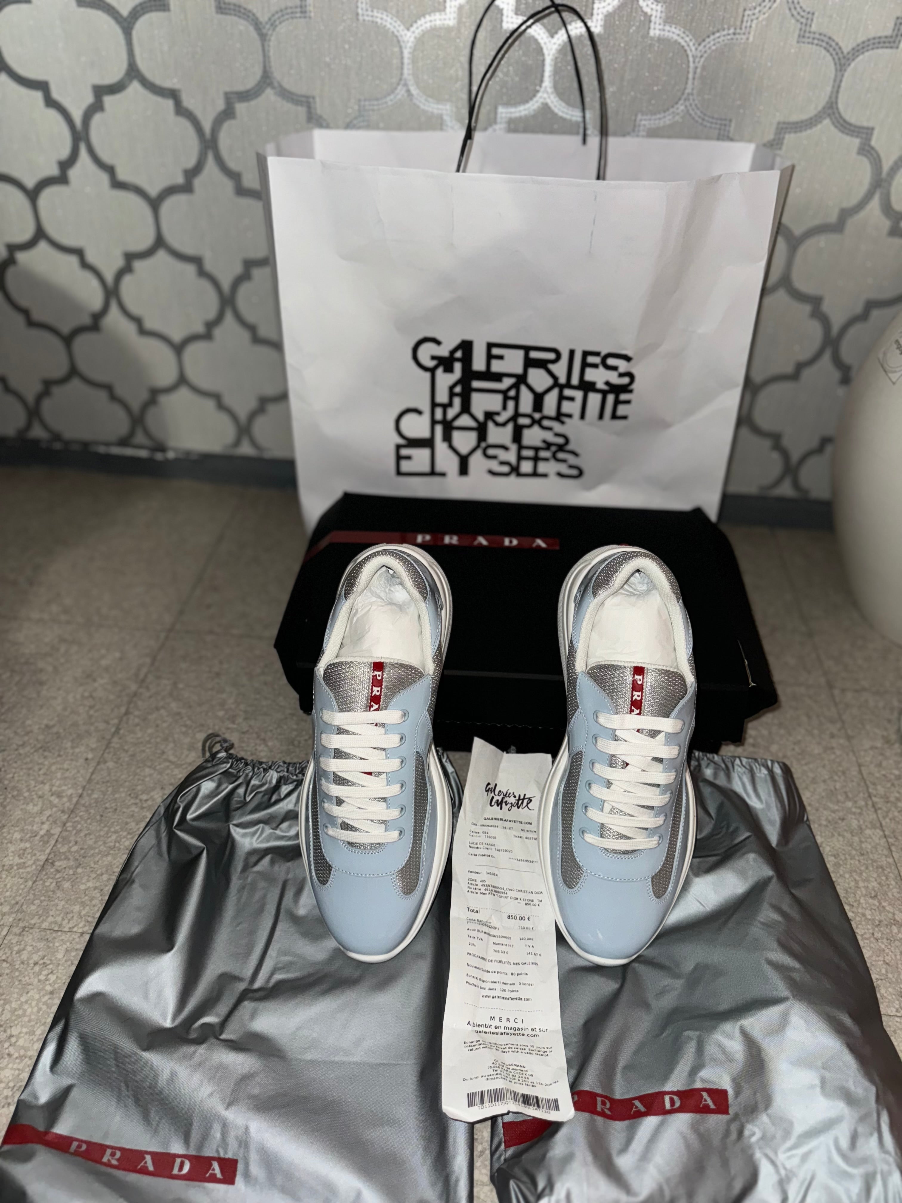 Sneakers Prd America ´ s Cup smooth bike fabric Sky blue