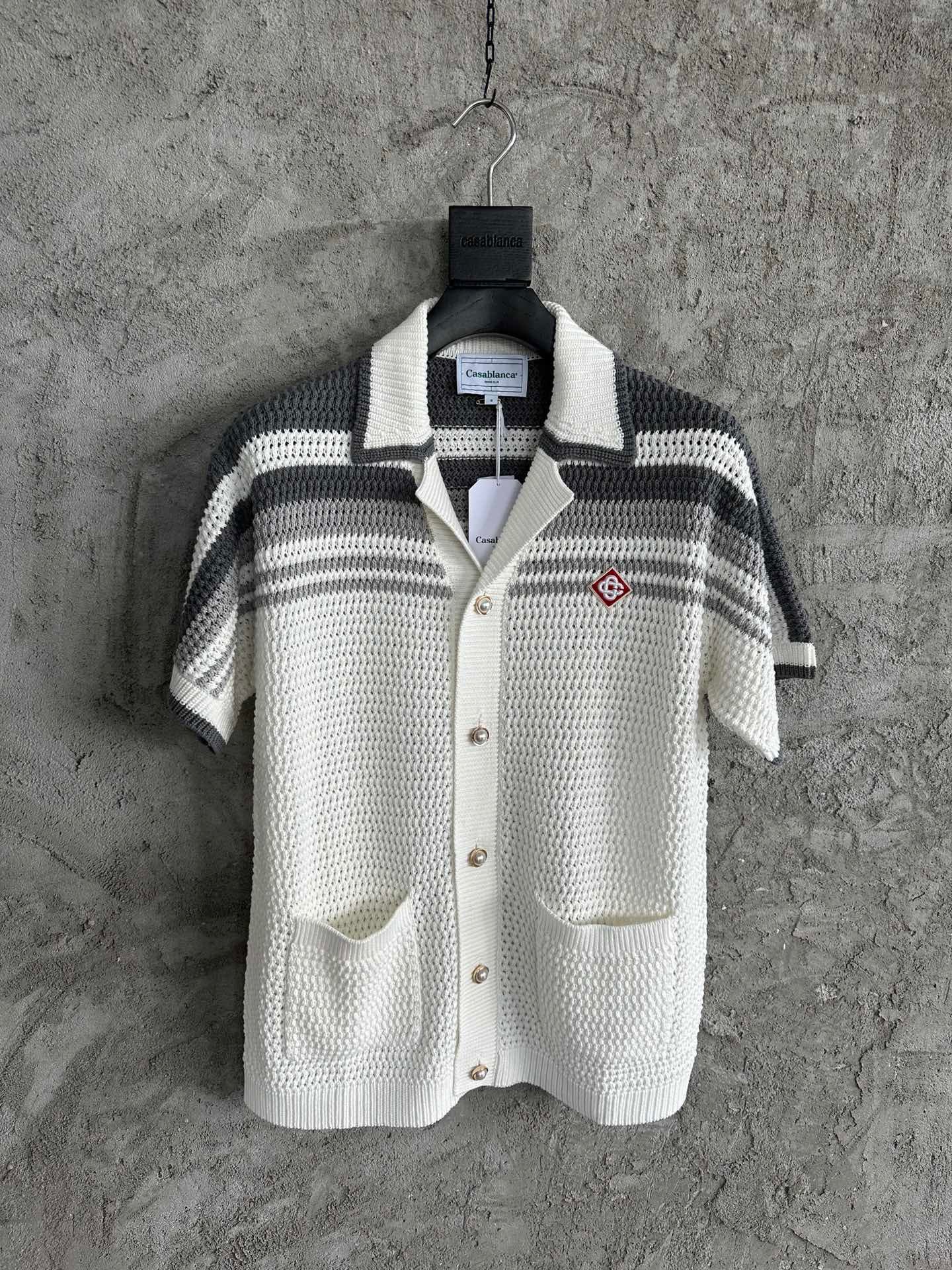 Tennis crochet shirt ensemble