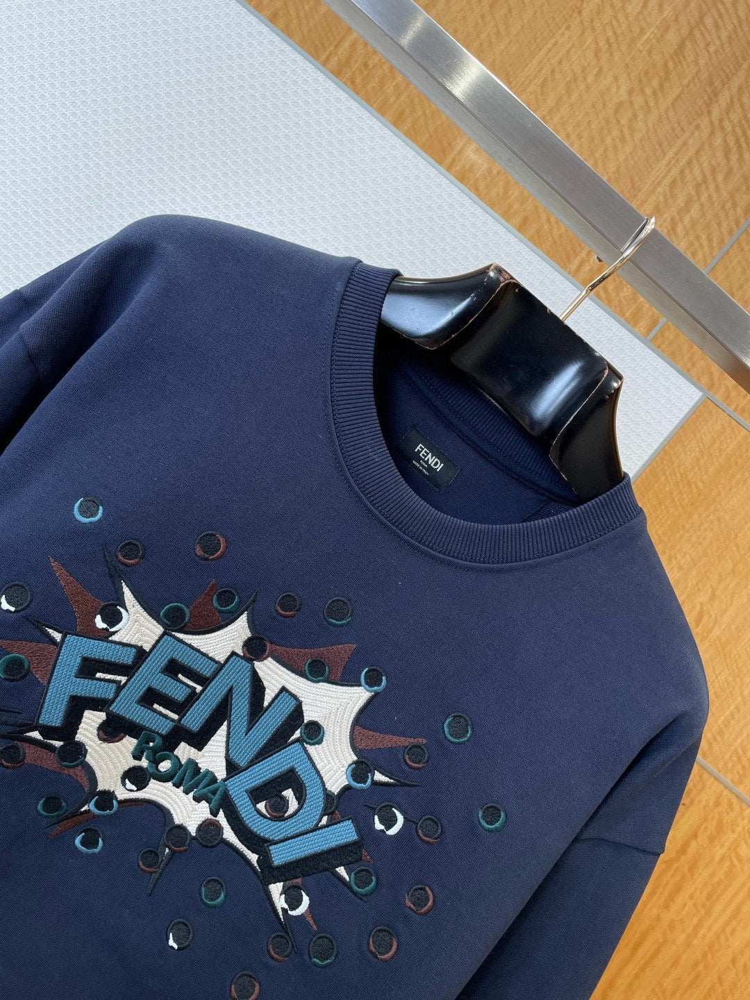 Sweat shirt FF coton bleu