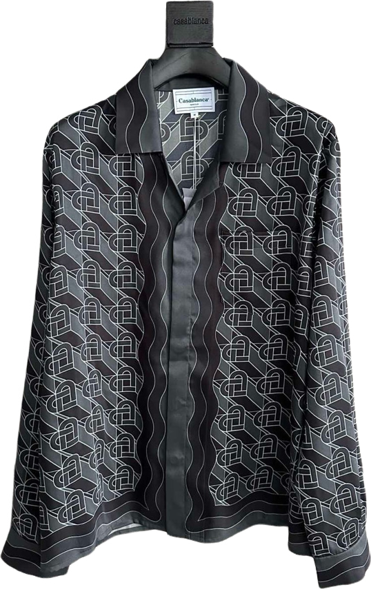 Casa B black silk shirt/pants