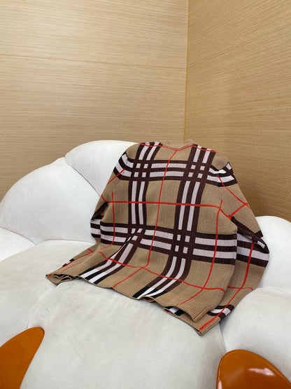 Cardigan motif vintage Check home