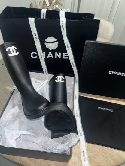 Bottes Chnl noir FEMME 10/10 ⚡️📦🚚