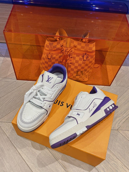 Lv trainers blanche/purple  facture