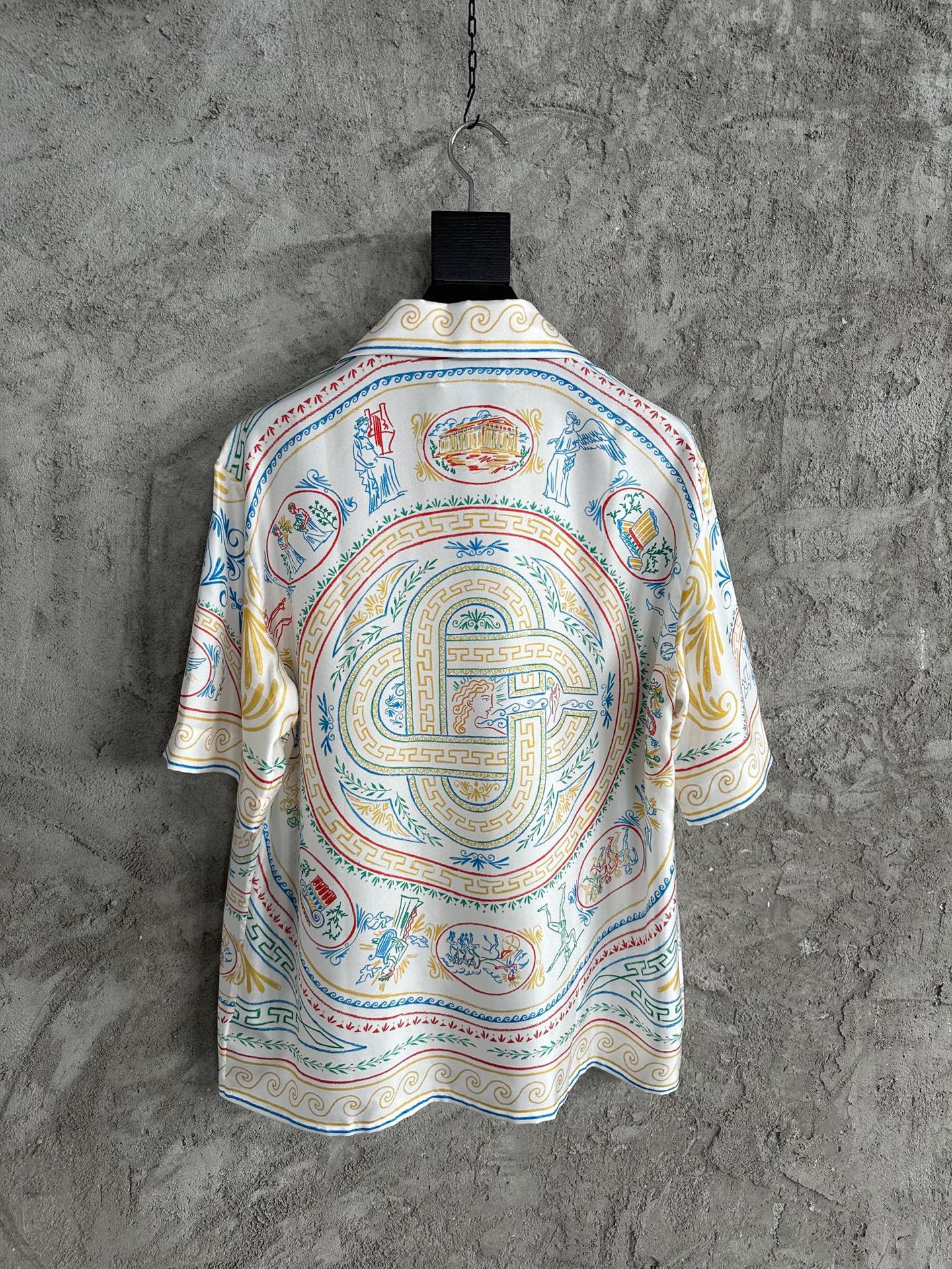 CHEMISE CASA CUBAN COLLAR SILK ENSEMBLE