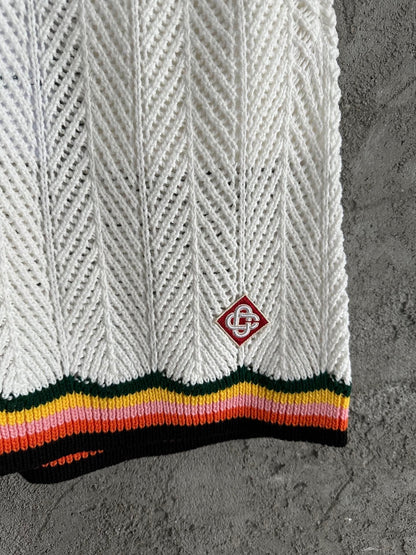 Casa striped mesh shorts