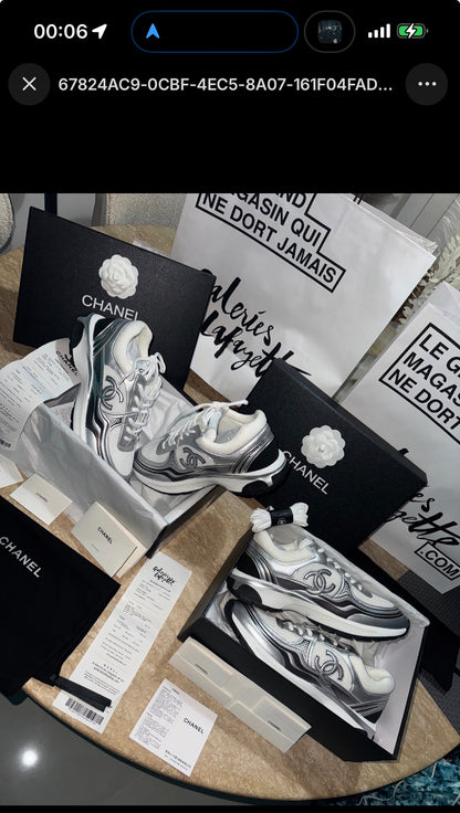 Sneakers chan 10/10 silver