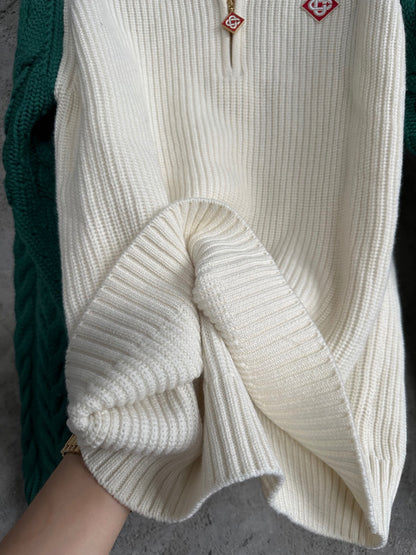 Casablanca pull à fermeture zippée