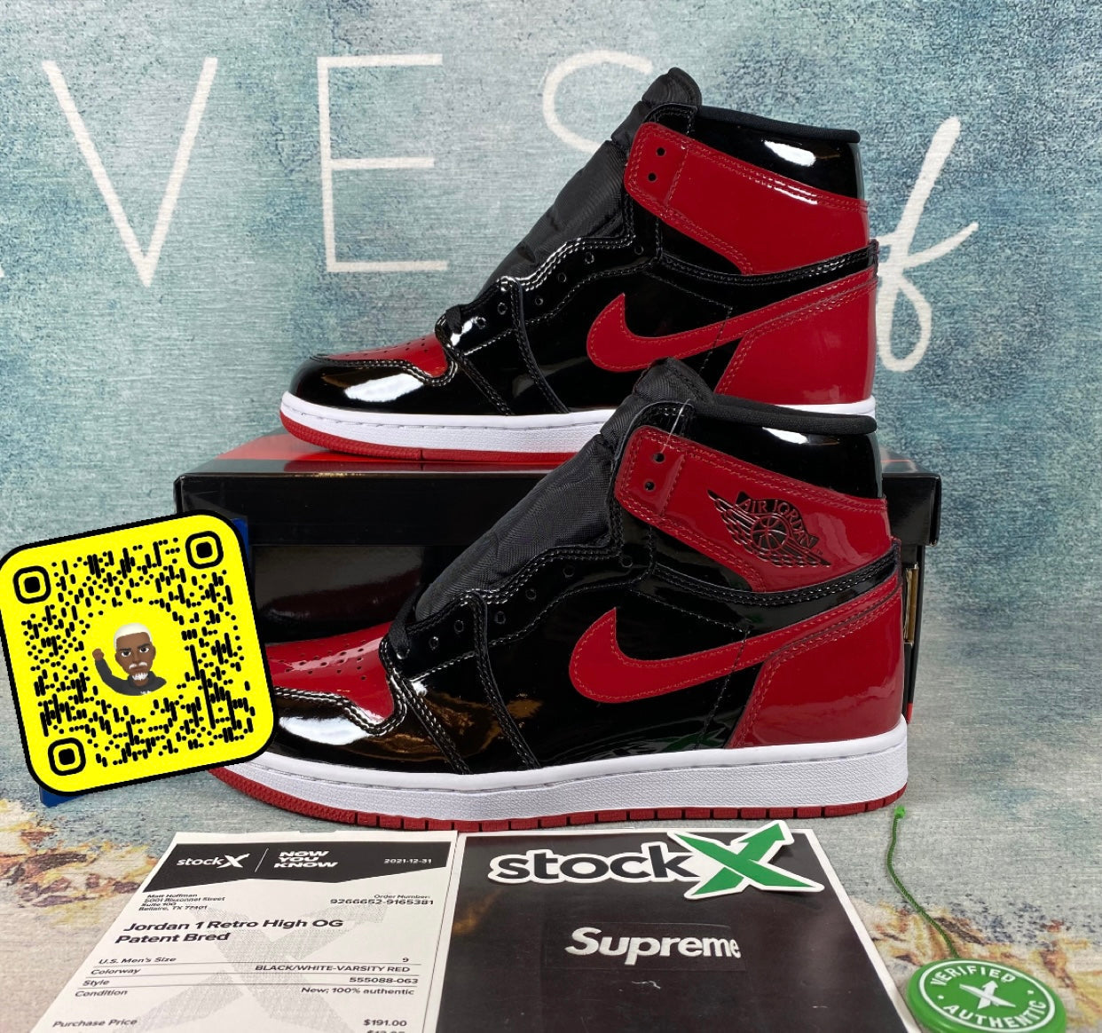 AJ patent bred Flight club Authentification ✔️ 1:1 Facture