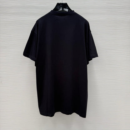 T-SHIRT LOOP SPORTS ICON OVERSIZE POUR HOMME EN NOIR DÉLAVÉ BLNCG