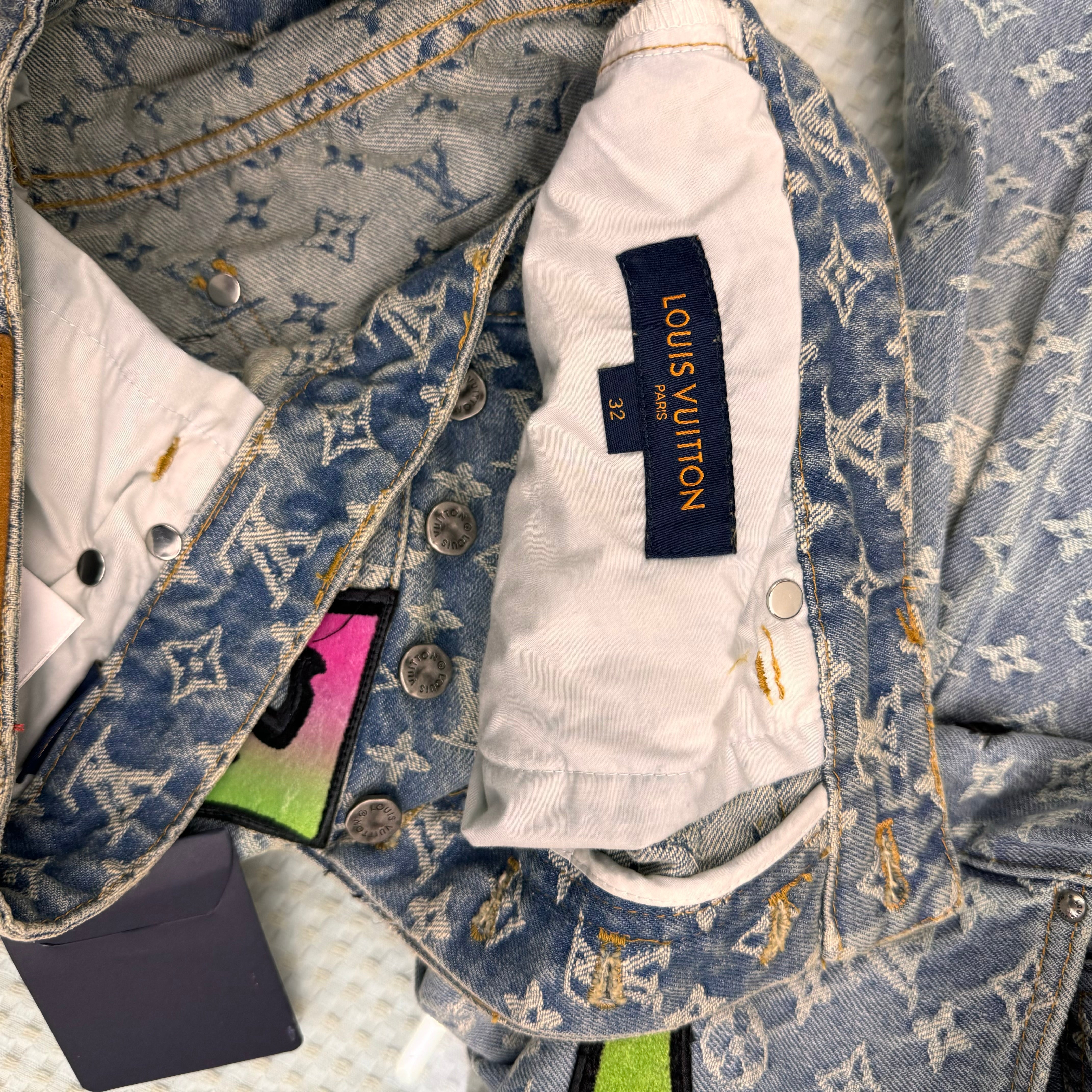 Jean Lv baggy denim invoice