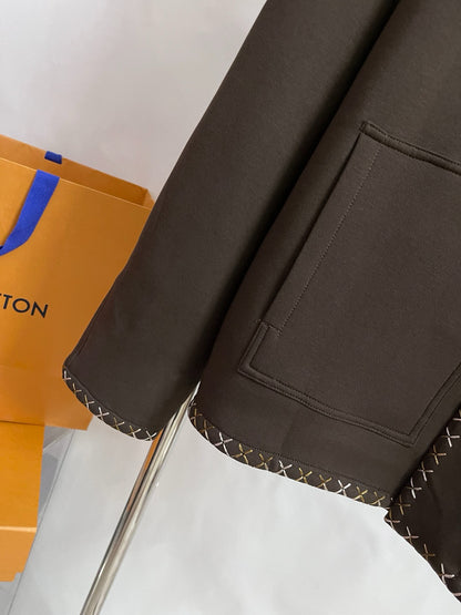 Blouson workwear brodé en coton