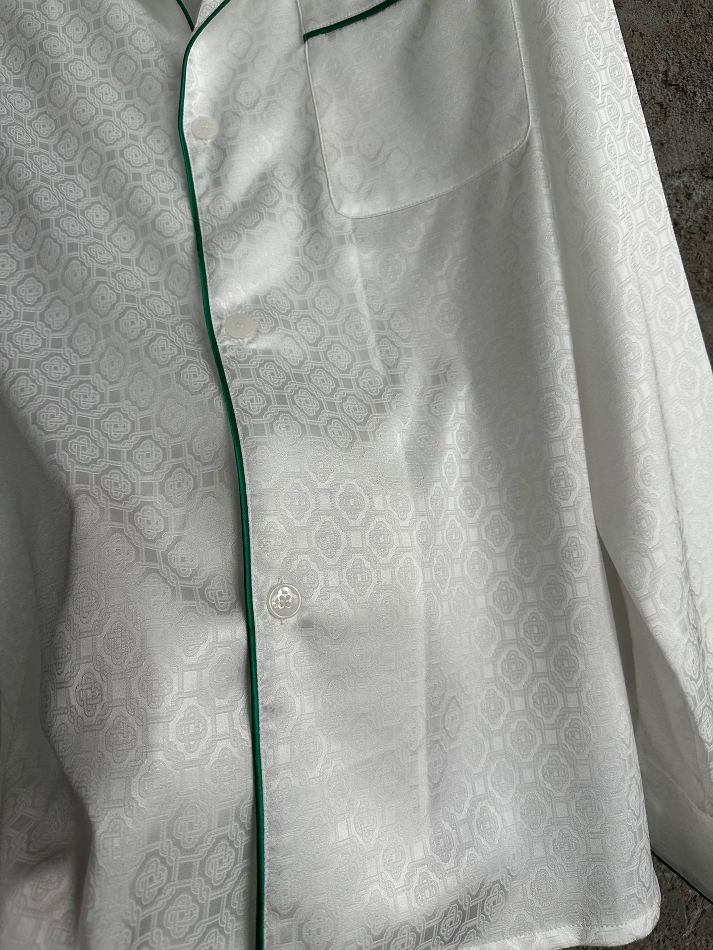 Monogram Pyjama Silk shirt