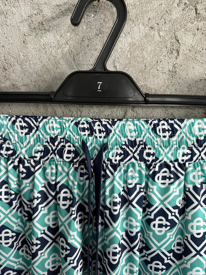 MONOGRAM WAVE LONG SLEEVE SILK SHIRT CASA