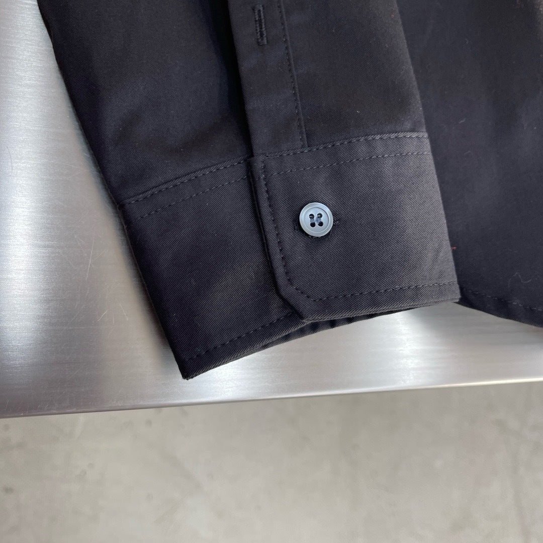 Chemise Loew en coton noir 10/10