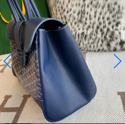Sac cabas Saigon Blue navy facture