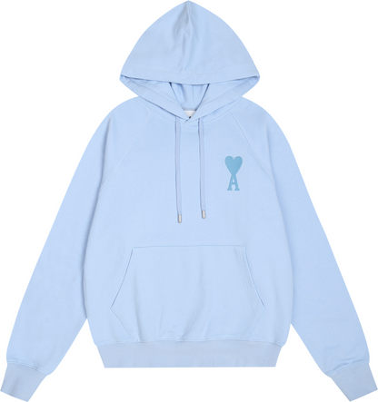 Sweat blanc à petit logo ami de cœur blanc
