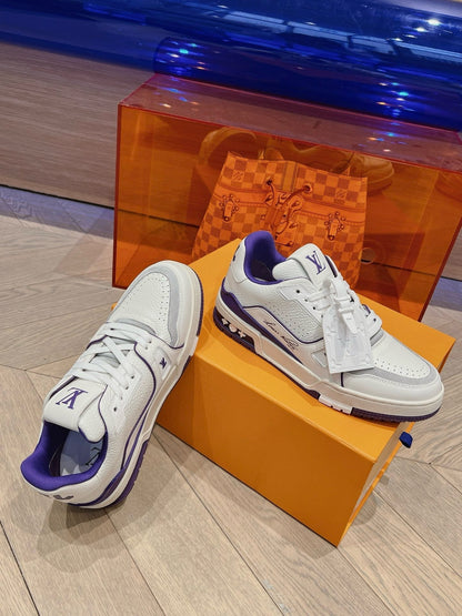 Lv trainers blanche/purple  facture