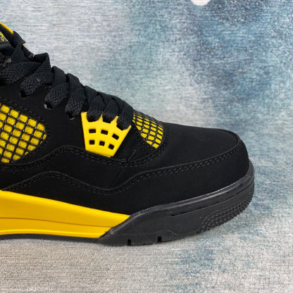 AJ4 Jordan 4 Retro black yellow 1:1 STOCK