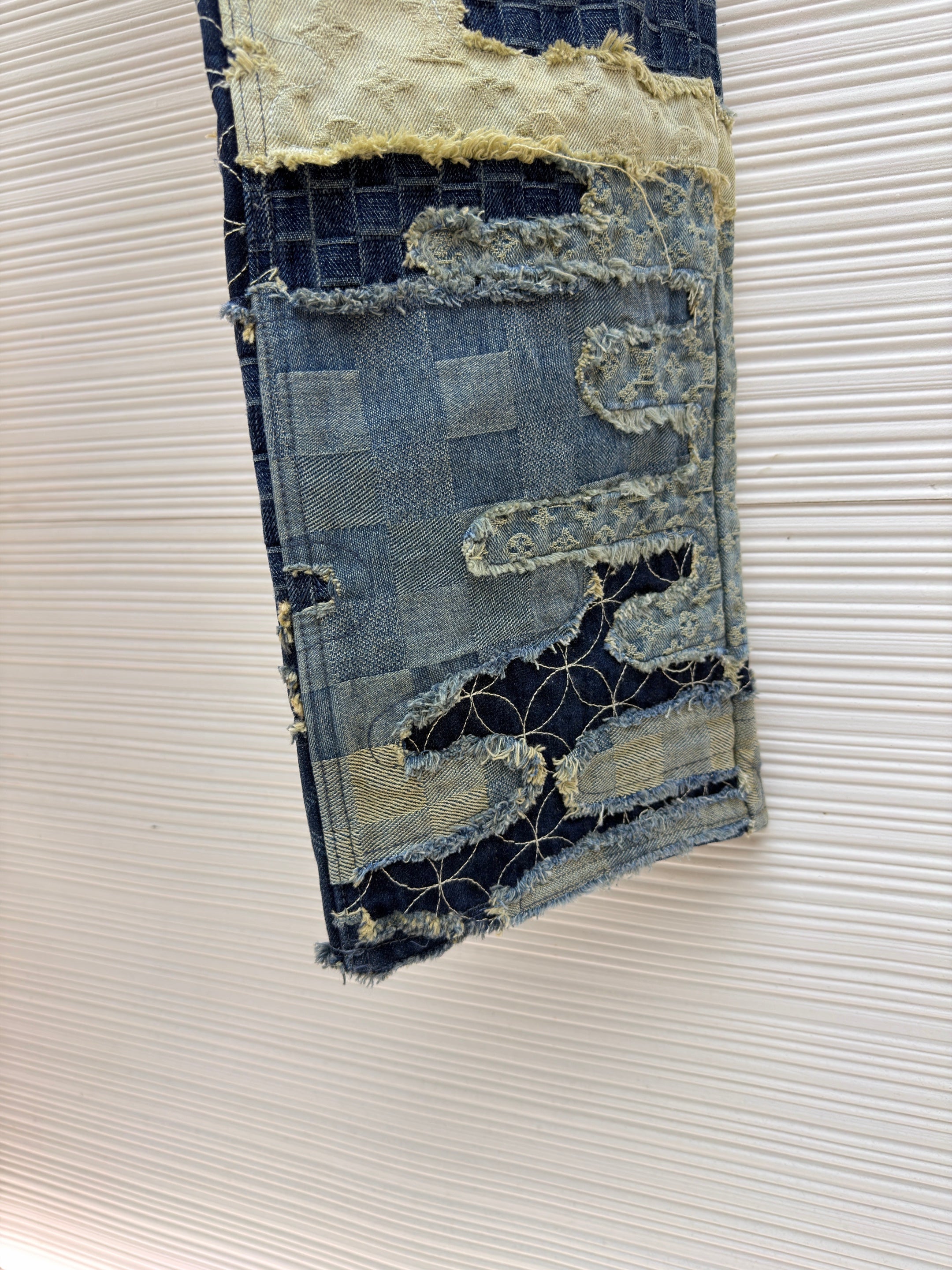 Pantalon droit Monogram en denim lv