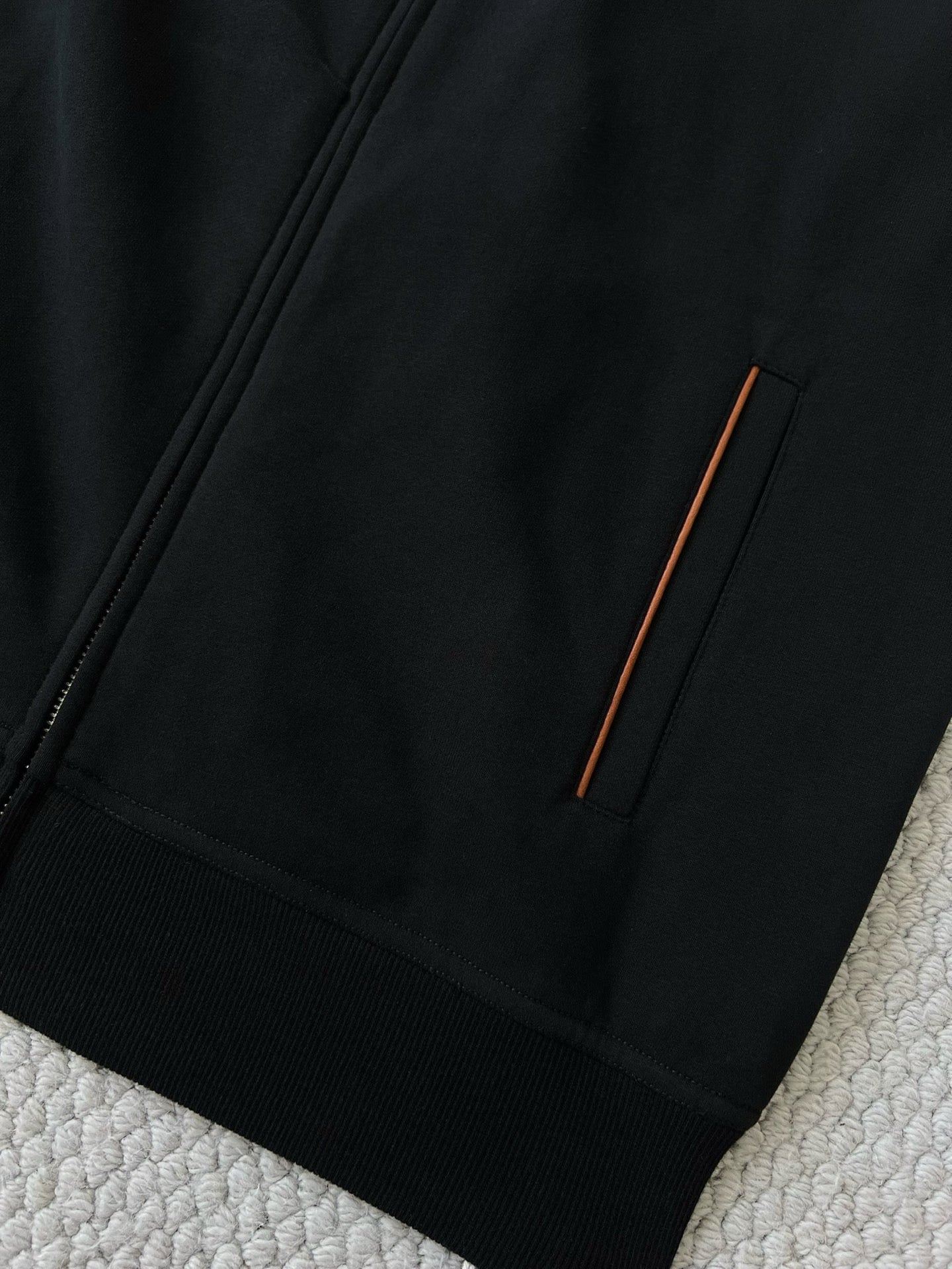 BRUNELLO CUCI Techno Cotton Zip-up Hoodie In Black