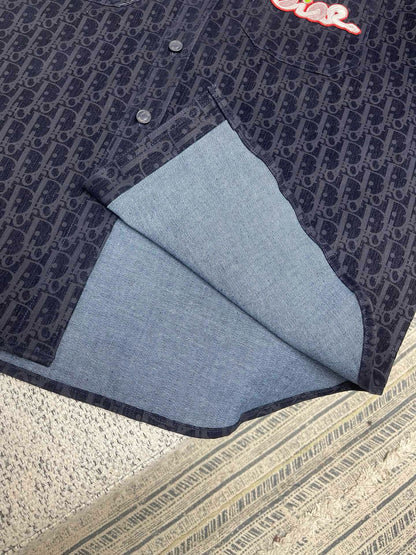 Surchemise CD AND KAWS Denim de coton mélangé bleu 10/10