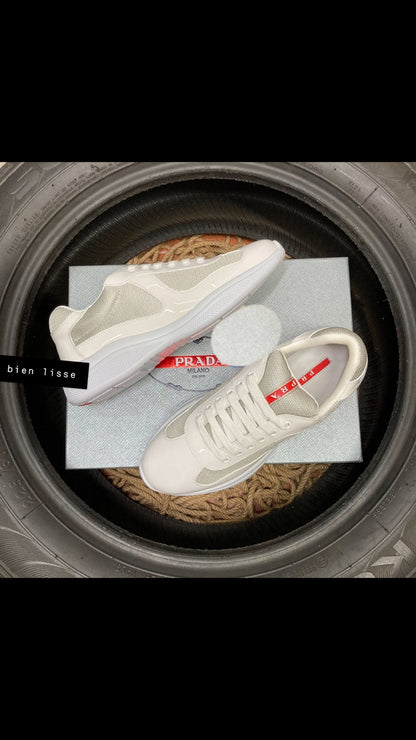 Sneakers Prd America ´ s Cup  tissu bike lisse white