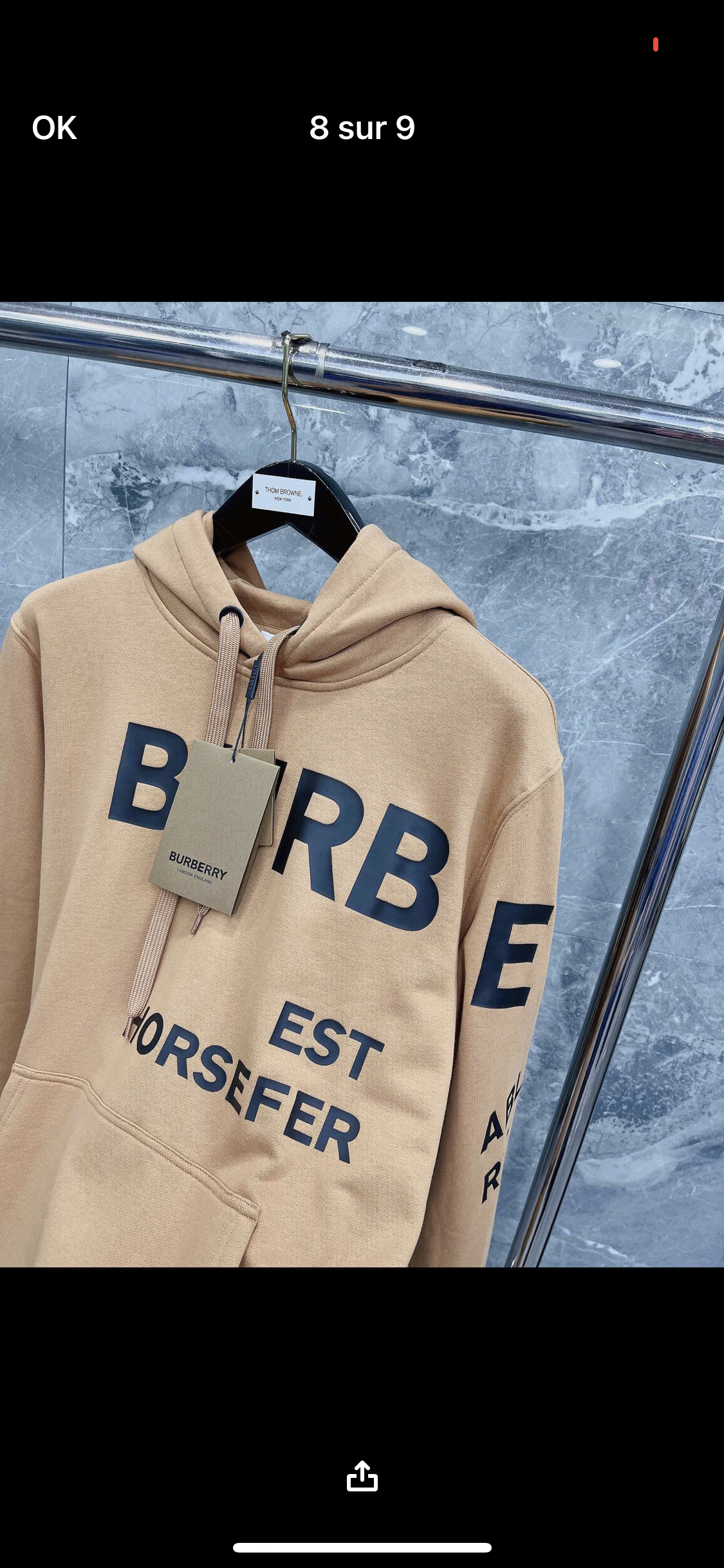 Sweat brb marron facture