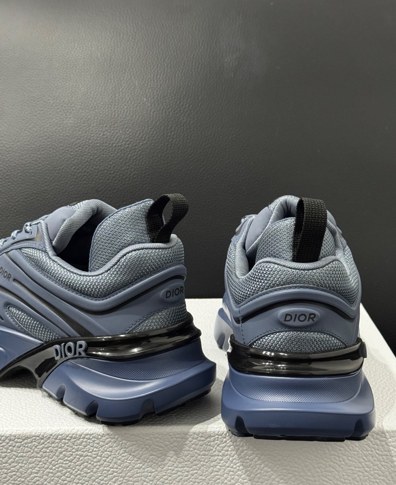 Sneaker B44 Blade Maille technique bleue et tissu technique bleu