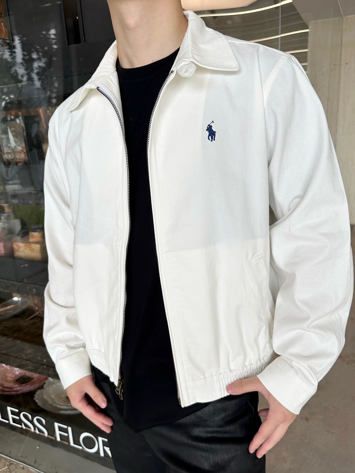 VESTE RALPH WHITE ZIPPÉ