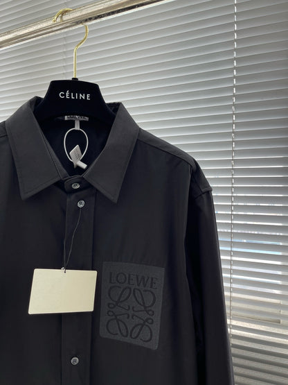 Chemise Loew en coton noir 10/10