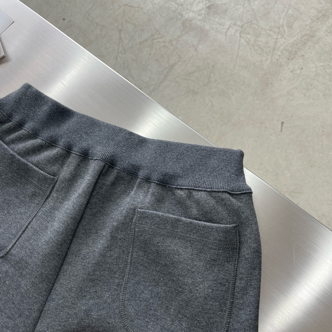 survêtement à capuche CDMaille de coton et cachemire gris