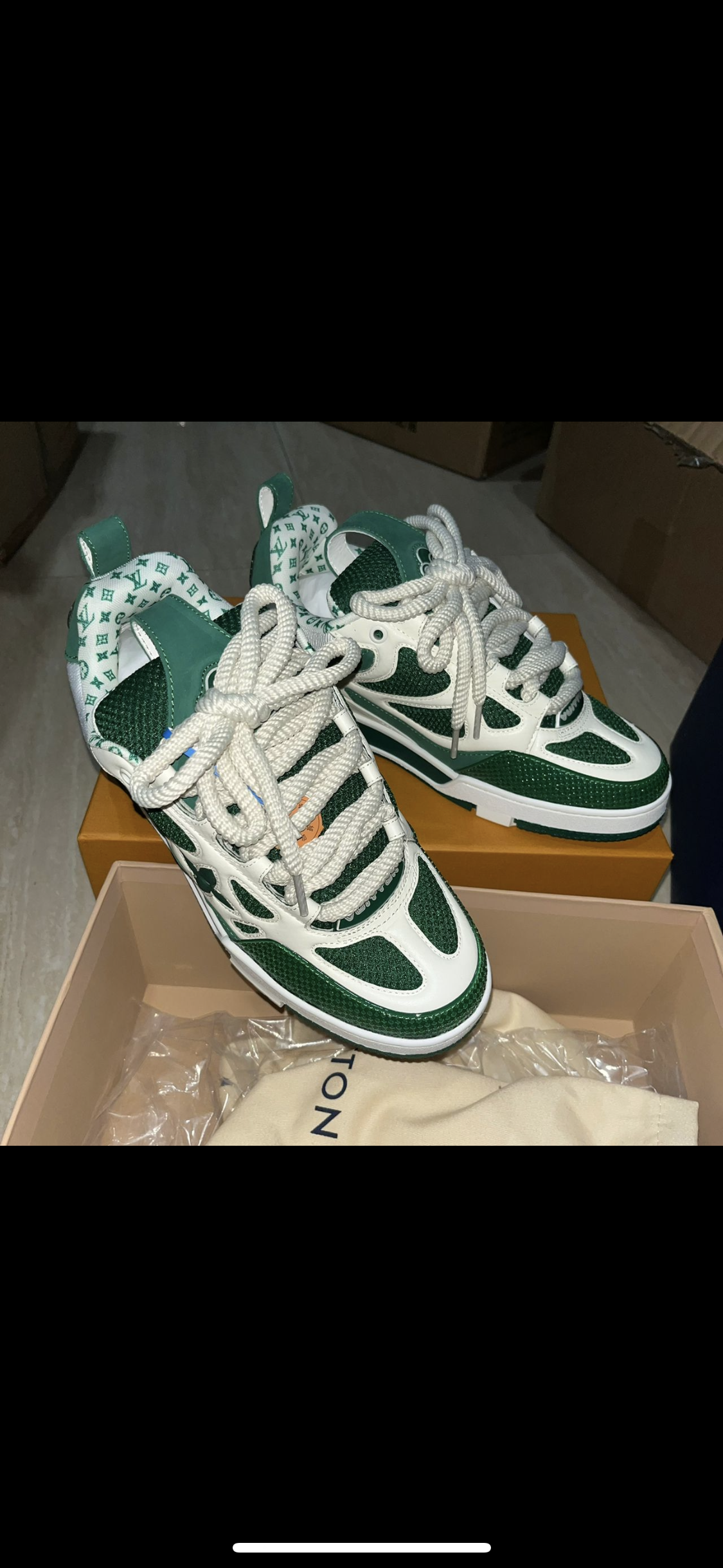 Lv Skate grüne Turnschuhe 10/10 Rechnung