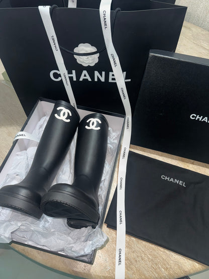 Bottes Chnl noir FEMME 10/10 ⚡️📦🚚