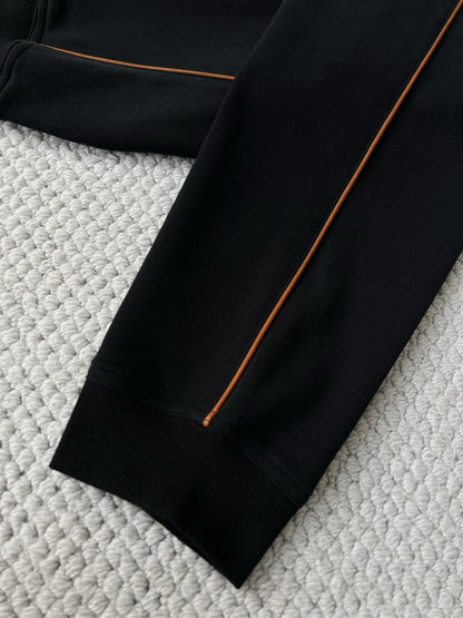 BRUNELLO CUCI Techno Cotton Zip-up Hoodie In Black