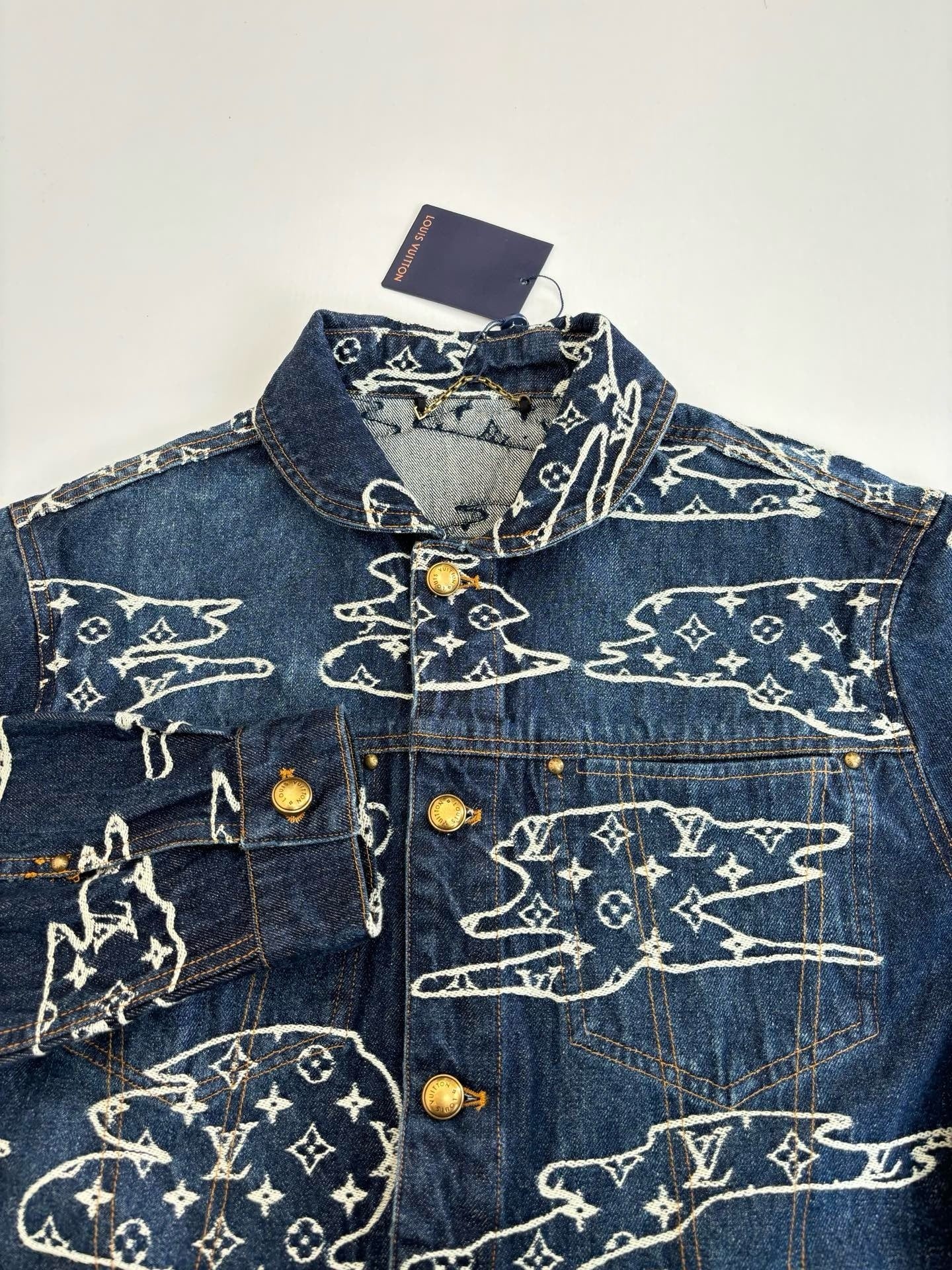 Blouson workwear Monogram en denim Lv