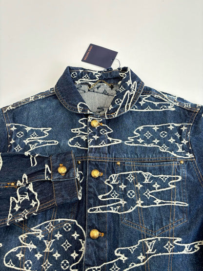 Blouson workwear Monogram en denim Lv
