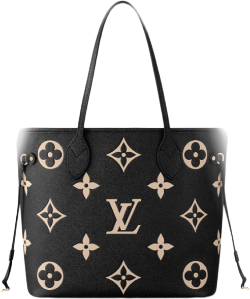 Sac Neverfull MM noir train on facture