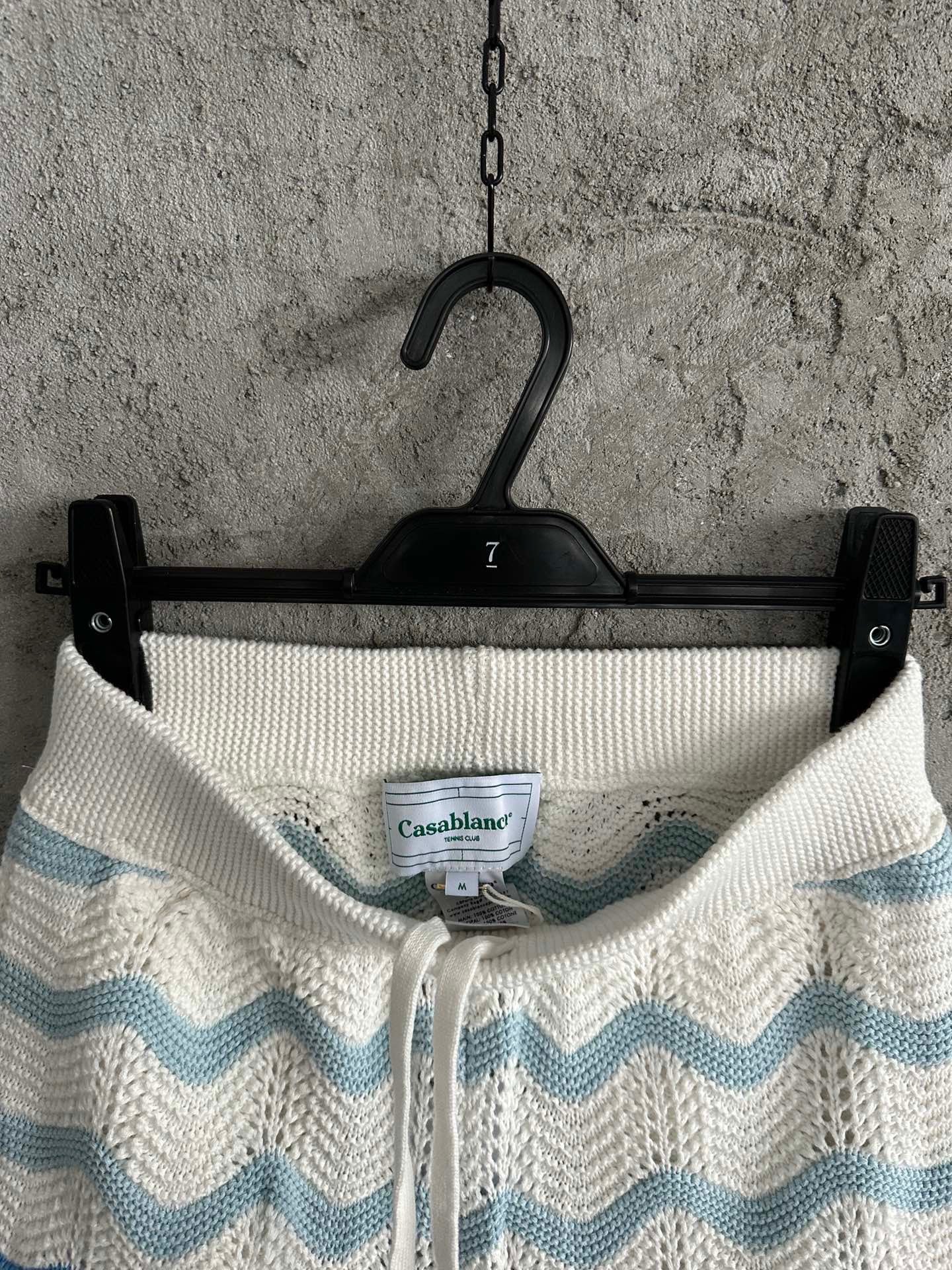 Wavy Gradient Crochet Shorts