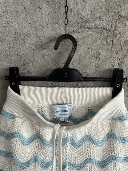 Wavy Gradient Crochet Shorts