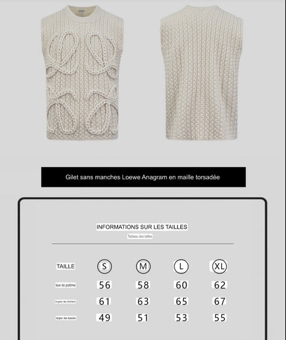 Pull sans manche Anagram Blanc 10/10