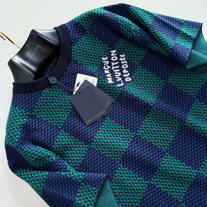 T shirt lv maille damier