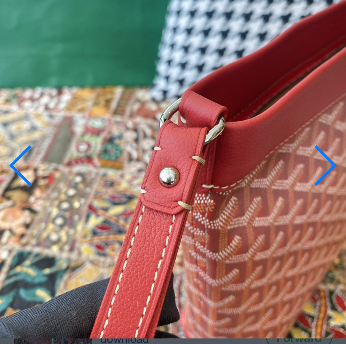 Conti red bill pouch