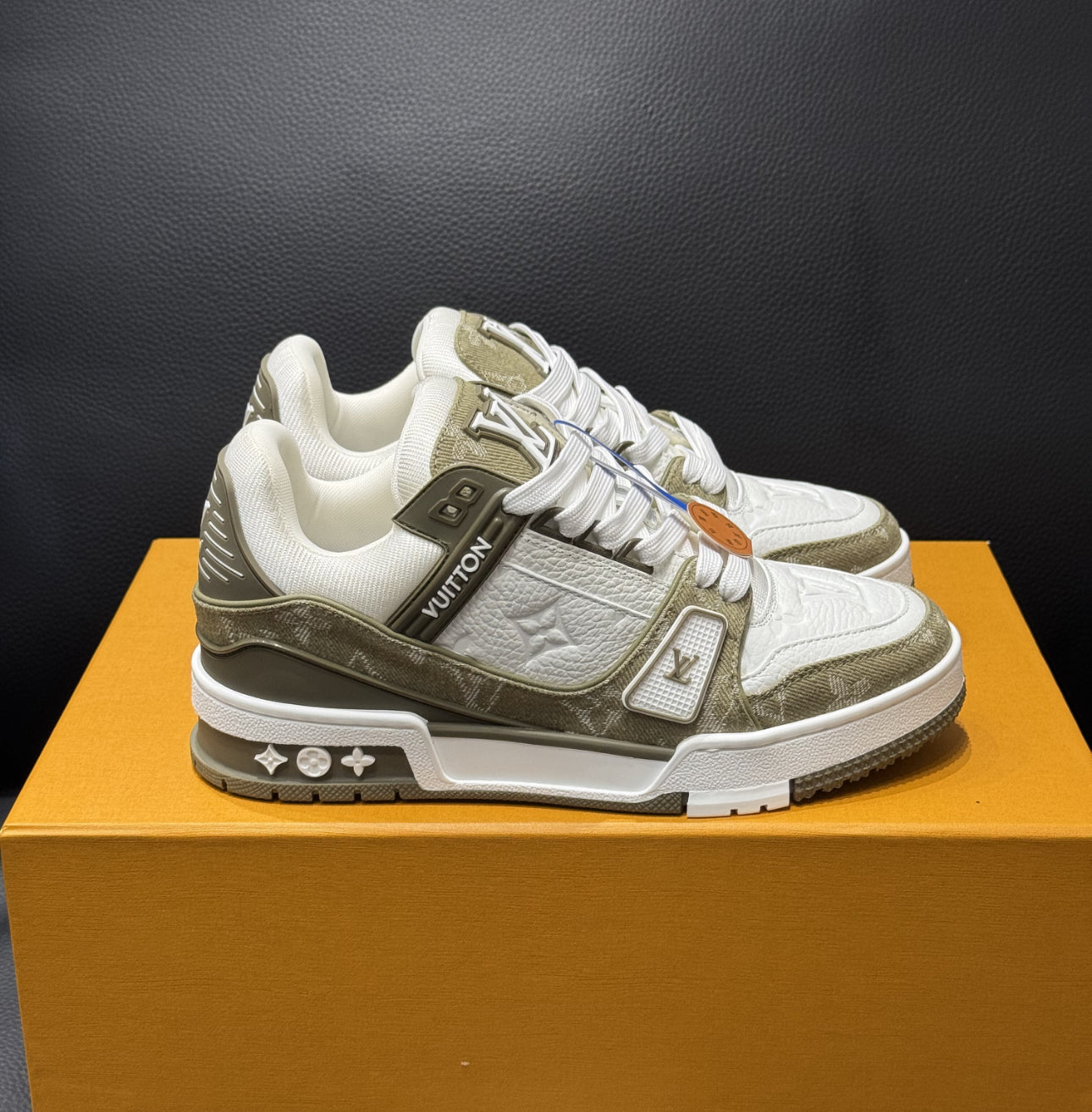 Sneakers Lv trainers kaki 2025 facture