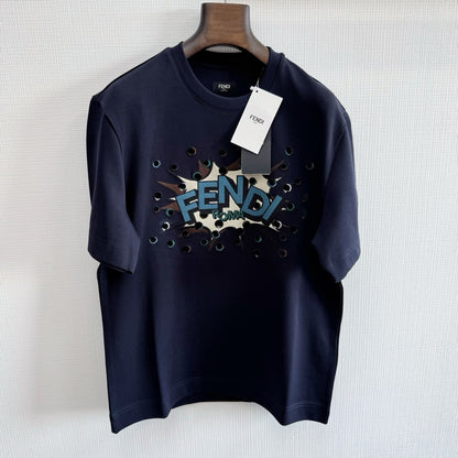FF T SHIRT COTON BLEU 10/10