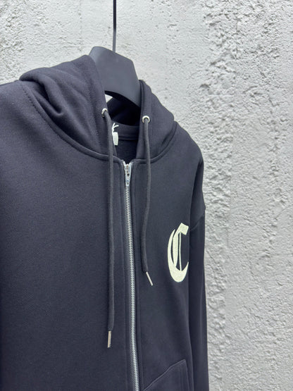 Veste Cln Zippée noir & blanche