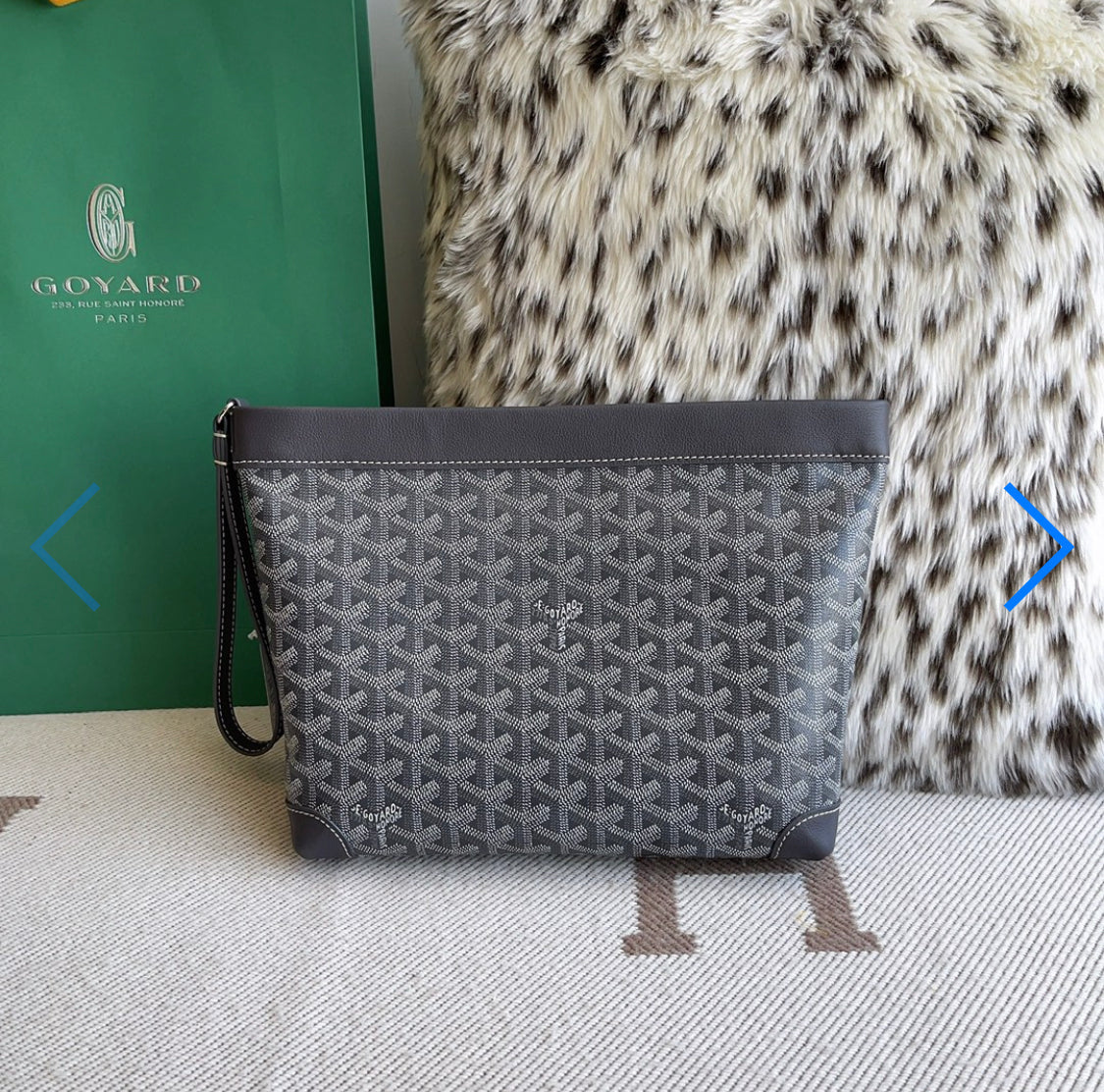 Pochette conti  grey facture